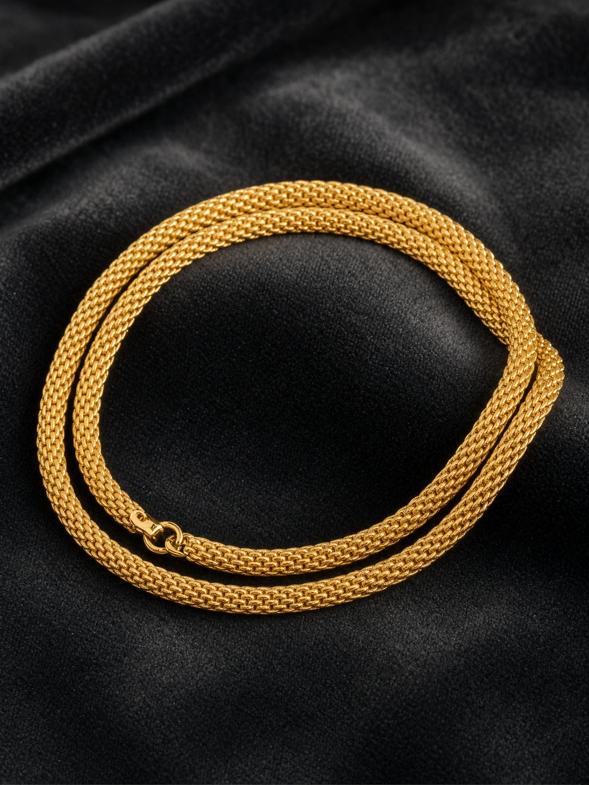 Handwoven Gold Chain